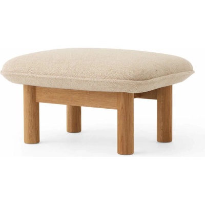Audo Copenhagen Ottoman Brasilia, Bouclé 02/natural oak