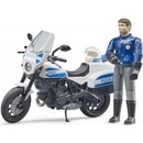Autá, lietadlá, lode Bruder 62731 Policejní motocykl Ducati s policistou