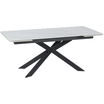 Carmen Разтегателна трапезна маса elk - бяла