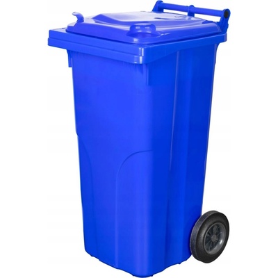Nádoba MGB 120 litrov, plastová, modrá 5002, HDPE, popolník na odpad