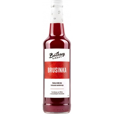 Báťkové sirupy Brusnicový sirup 0,5 l