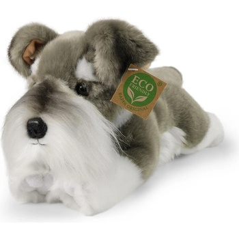 Rappa Еко плюшена играчка Куче Шнауцер, лежащо, 28 см (242876)