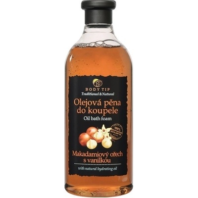 Body Tip olejová pena do kúpeľa Makadamový orech s vanilkou 750 ml