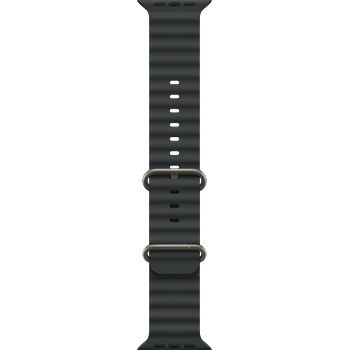 Apple Каишка от Apple - 49 мм Black Ocean Band - Natural Titanium Finish (MXTL3ZM/A)