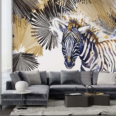 Art gift Фототапет Рисувана зебра