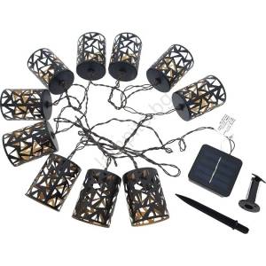 Baterie Centrum LED соларен гирлянд 10xE12/3, 65м IP44 топла бяла светлина (BC0407)