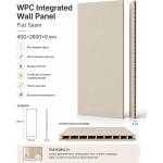  Wpc стенен панел с интегрирана панел връзка - без фуга 400×2600×9 мм Модел: А2