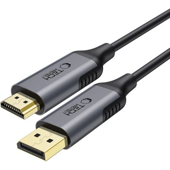 Tech-Protect Кабел Displayport към HDMI 2.0 4K 60HZ 200 см от Tech Protect Ultraboost - Черен (5906302321797)