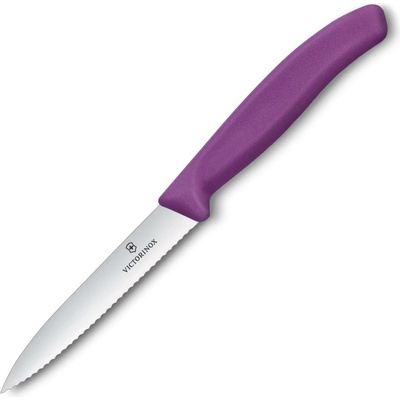Victorinox Нож за рязане SWISS CLASSIC 10 cm, назъбен, лилав, пластмаса, Victorinox (VN67735C1)