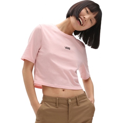 Vans FLYING V CROP CREW TEE Powder Pink
