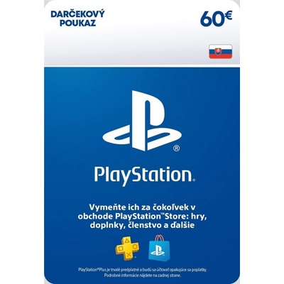 PlayStation dárková karta 60 € SK