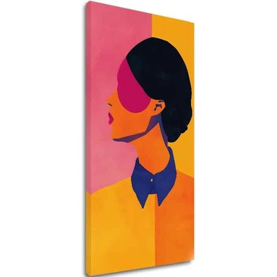 Obraz Vibrant Silhouette | Talianske plátno - 60x120 cm
