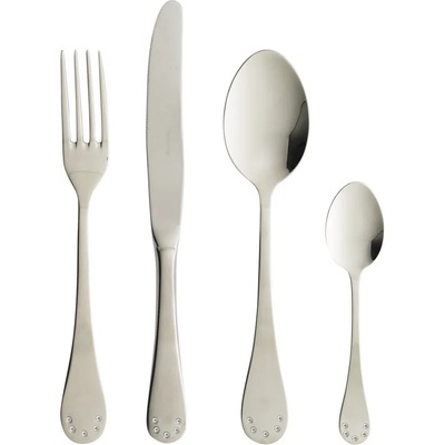 Herdmar Комплект прибори rocco с 5 бр. бели кристали swarovski - 24 части (-089-3024-sb00-e16)