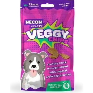 NECON Crispy Veggy Chips, INTESTINAL - Зеленчуков чипс за кучета за добро храносмилане