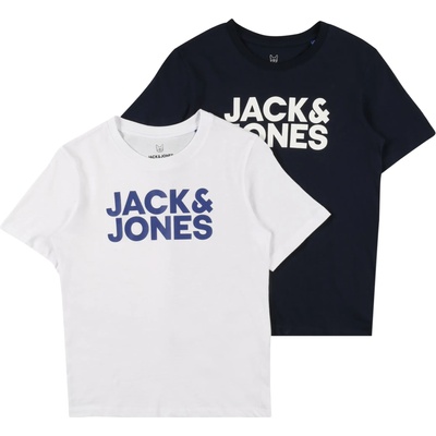 JACK & JONES Тениска синьо, бяло, размер 164