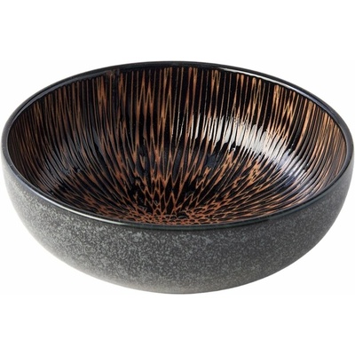 MIJ Jedálenská misa Bronze Corvenging hnedá keramika 15 cm