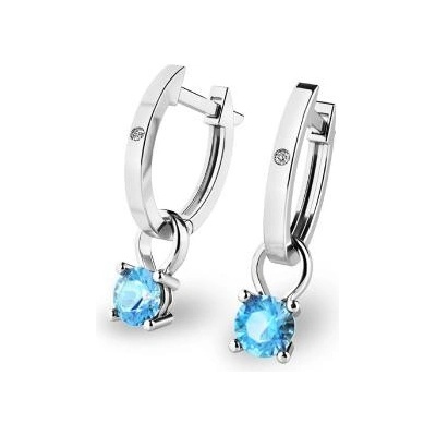 Pattic zlaté oválky s diamanty a topazy G10861B04A