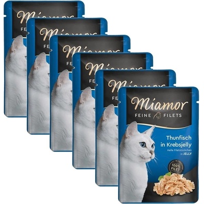 Miamor Feine Filets tuniak a krab v želé 6 x 100 g