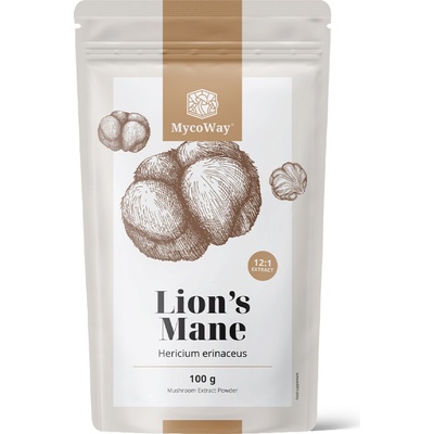 MycoWay Lion’s Mane прах - екстракт 12: 1 - 100 г