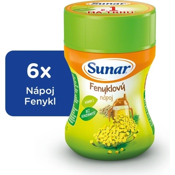 SUNÁREK fenyklový rozpustný nápoj 6 x 200g