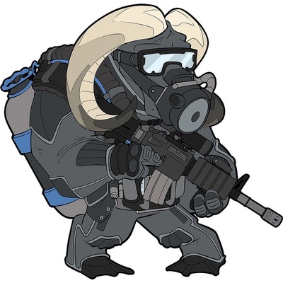 Task Force 2215 Nášivka FROGMAN OX velcro