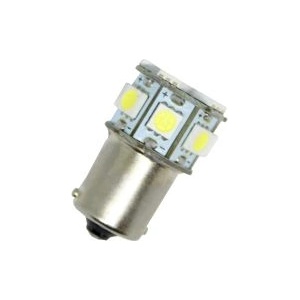 CarMart Диодна крушка тип ba15s с 13 smd диода единична светлина Бяла