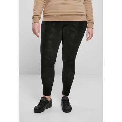 Urban Classics Дамски черен панталон Ladies Washed Faux Leather PantsUB-TB3763-00007 - Черен, размер XS