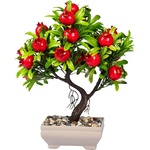 Iris E5698 Декорация от нар с изкуствени цветя в саксия 18x24cm (E5698)