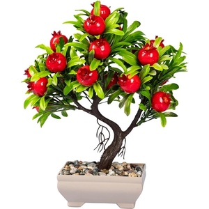 Iris E5698 Декорация от нар с изкуствени цветя в саксия 18x24cm (E5698)