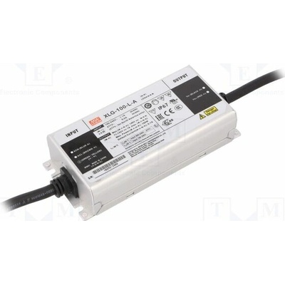 MEAN WELL XLG-100-L-A Napájecí zdroj: spínaný; LED; 100W; 71÷142VDC; 0,35÷1,05A; IP67