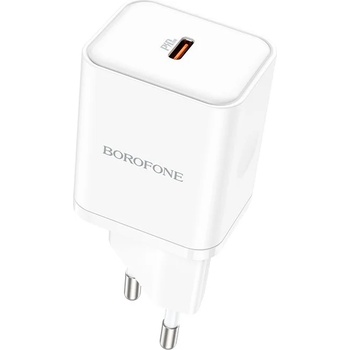 BOROFONE Зарядно адаптер Borofone, BN6 Field, Type C, QC3.0 PD 20W, Бързо зареждане, Бяло (8349)
