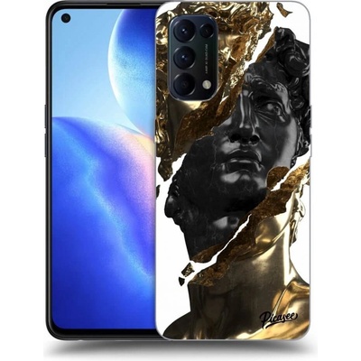 Pouzdro Picasee ULTIMATE CASE OPPO Reno 5 5G Black Gold