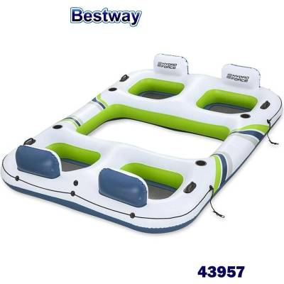 Bestway Остров надуваем плаващ 302x219 см, Bestway 43957 Hydro Force Breeze Bloc Island (43957)