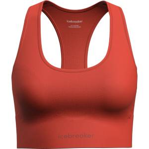 Icebreaker Дамско мериносово термобельо Icebreaker Women's Merino Seamless Active Bra Sports bra - Fervid - размер XS (114-3156-0611)