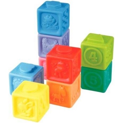 Teddies Gumové kocky 9 ks 5x5cm