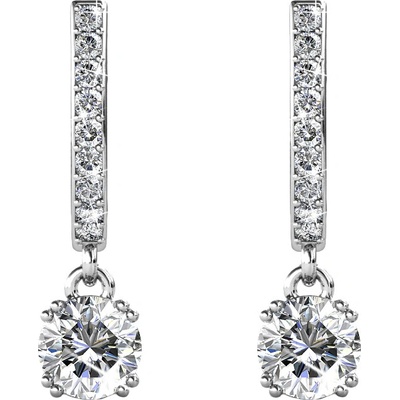 Royal Fashion stříbrné pozlacené náušnice DES0150-WG