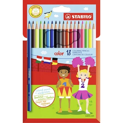 Pastelky STABILO color sada 18 ks