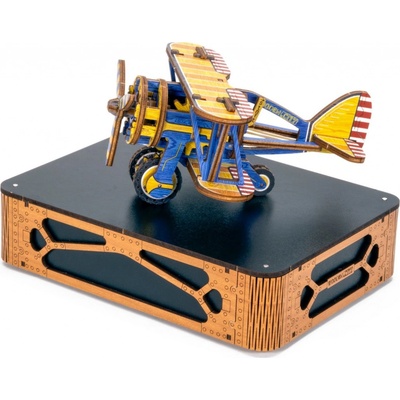 Wooden City 3D puzzle Dvojplošník Limitovaná edícia 65 ks