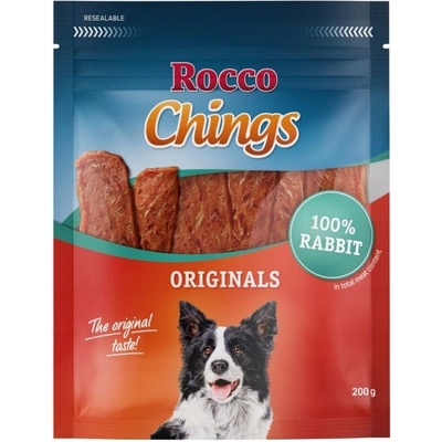 ROCCO Chings Originals sušené králičie prúžky 200 g