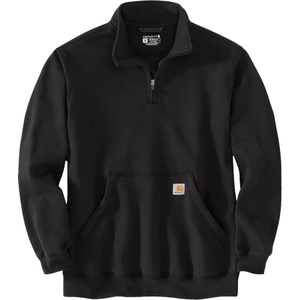 Carhartt WIP Мъжки пуловер Carhartt Marquette 1/4-Zip Mock-Neck Sweatshirt Jumper - Black - размер XL (017-4627-0114)