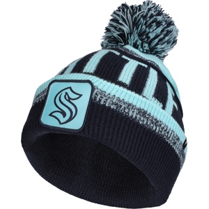 FANATICS Seattle kraken thrive cuffed pom beanie Тъмносин, тюркоазено uni (04cs-ef33-2go-xan)