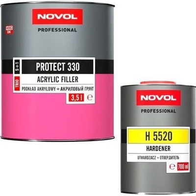 Novol plnič Protect 330 šedý 3,5L + tužidlo H5520 normal 0,7L