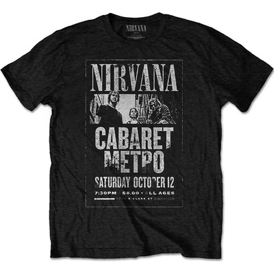 Nirvana tričko Cabaret Metro čierne