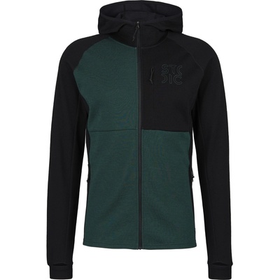 Stoic Мъжко вълнено яке Stoic Merino260 StadjanSt. Hoody Merino hoodie - Black / Dark Pine Green (005-3489-1611)