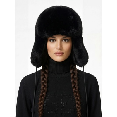 Goldbergh Cher Fluffy Aviator Hat Black
