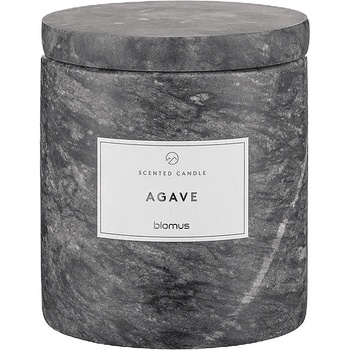 Blomus (Германия) Ароматна свещ BLOMUS FRABLI с аромат Agave - Ø8 х h9 см - цвят графит (BLOMUS 65455)