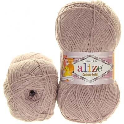 Alize Cotton Gold růžově šedá 592