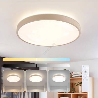 Brilagi - димируемо LED осветително тяло GLASS POOL DOUBLE LED/60W/230V 50 cm бежово + дистанционно управление (BG4304)