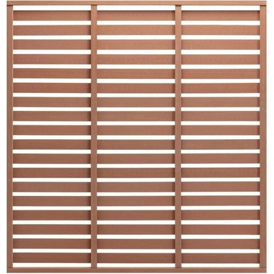 vidaXL Plotový dílec WPC 180 x 180 cm hnědý