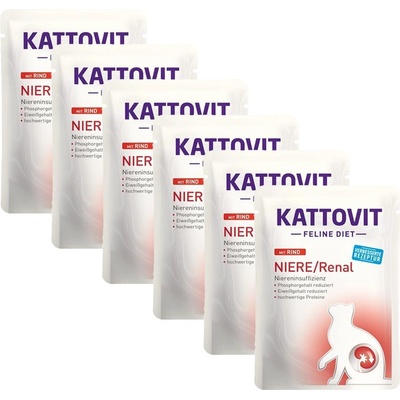 KATTOVIT Niere / Renal бъбреци пастет говеждо 6 x 85 г